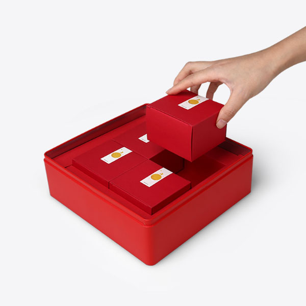 月饼礼盒包装盒4粒60g80g冰皮月饼盒铁盒创意蛋黄酥包装定制