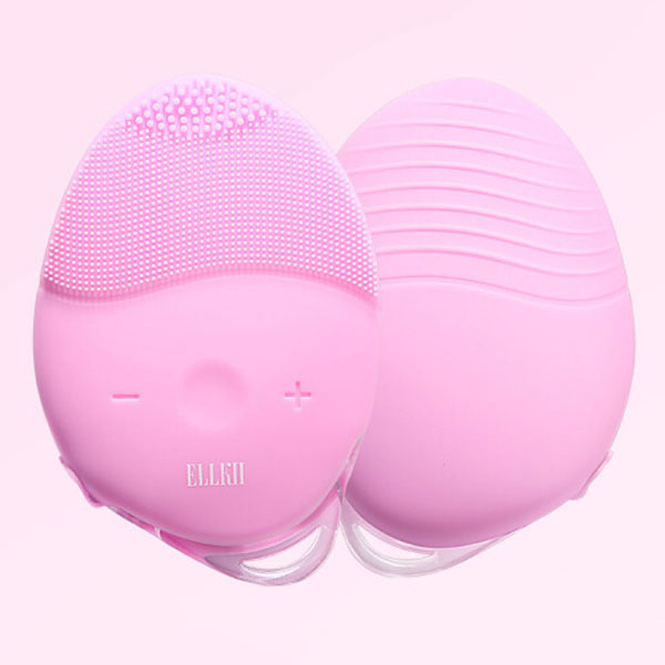 ELLKII电动洁面仪 毛孔清洁洗脸神器 防水充电式超声波硅胶洗脸仪