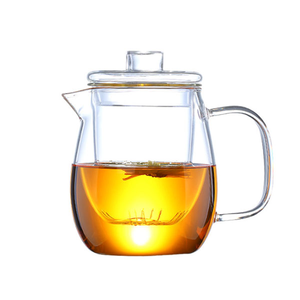 凉水壶茶具高硼硅冷水壶耐热玻璃过滤花茶壶耐高温玻璃泡茶壶定制