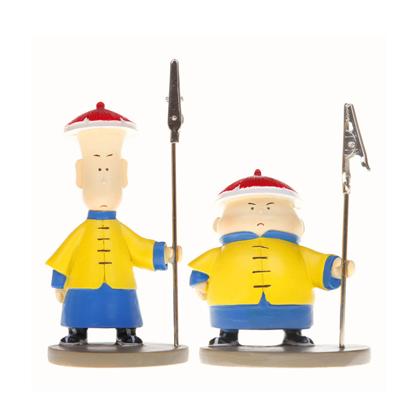 【故宮文創(chuàng)】御前侍衛(wèi)系列便簽夾胖侍衛(wèi) 精品樹脂飾品擺件創(chuàng)意禮品