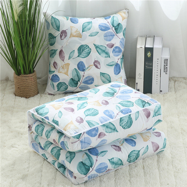 定制Loge多功兩用沙發(fā)車用靠墊被辦公室午睡沙發(fā)水洗棉抱枕被