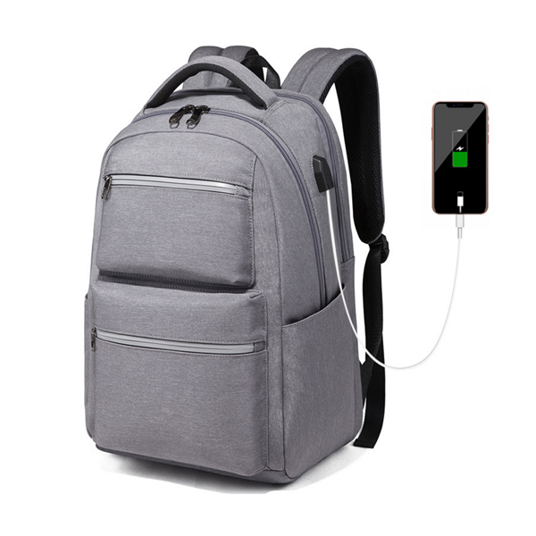 DC新款男士时尚双肩包男多功能休闲电脑包简约大学生USB防水背包