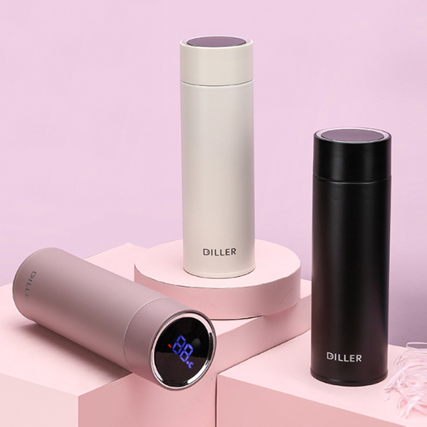 提醒喝水led感温触摸显温杯316不锈钢定制创意智能保温杯