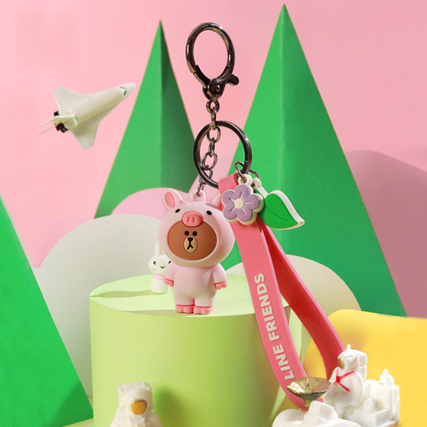 Line Friends丛林系列钥匙扣挂件动漫周边迷你背包挂件企业定制