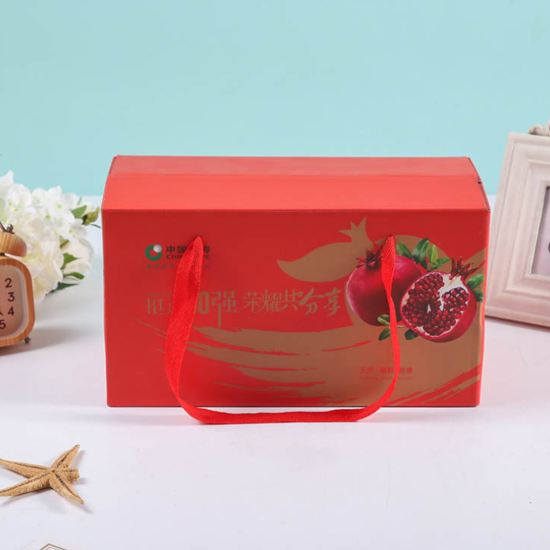 定制食品包装礼品盒 瓦楞手提纸盒 彩印天地盖礼品包装盒