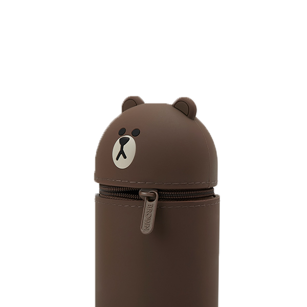 LINE FRIENDS 布朗熊筆筒 動漫周邊可愛學生文具筆筒筆袋
