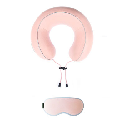 URBAN FOREST花卷U型枕眼罩旅行套装遮光护眼罩颈枕记忆枕旅游用品定制