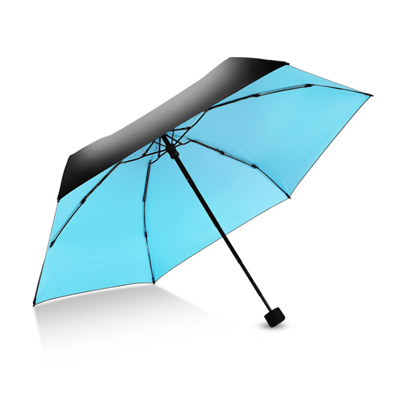 黑胶小黑伞 五折伞超轻迷你折叠创意口袋雨伞定制logo