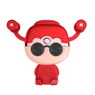 創(chuàng)運(yùn) 財(cái)神駕到車載手機(jī)架出風(fēng)口汽車手機(jī)支架logo定制