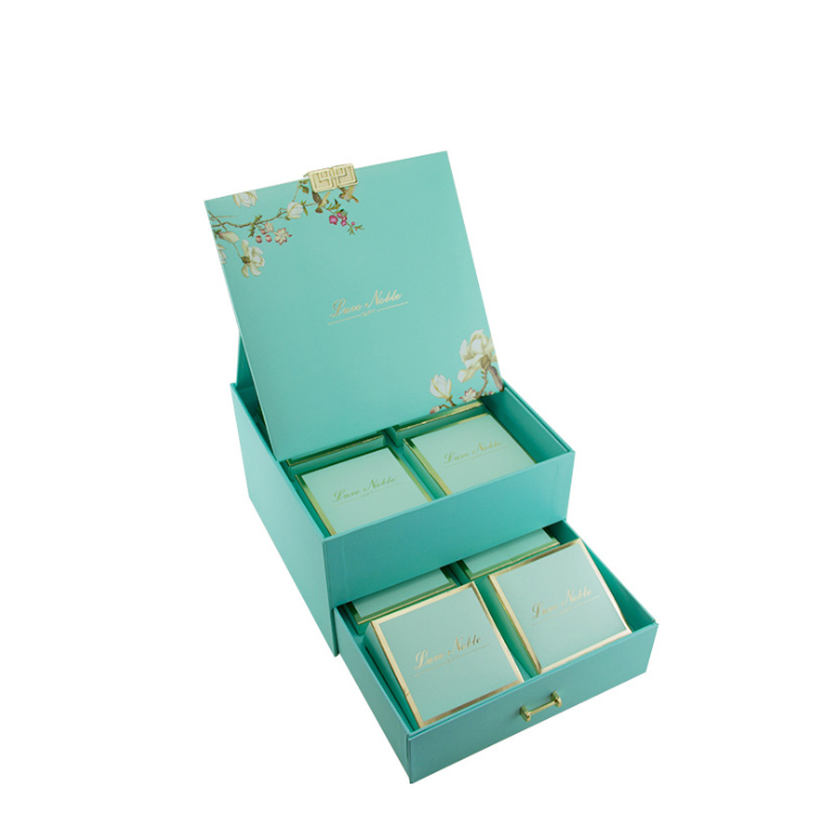 企業(yè)個性化定制 多層翻蓋抽屜包裝盒 月餅禮盒8盒裝 中秋月餅包裝禮盒