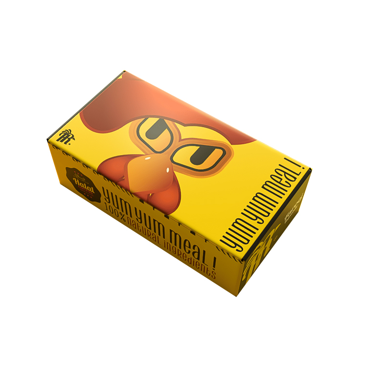 美味零食包装盒 批量定制折叠双插盒卡盒 