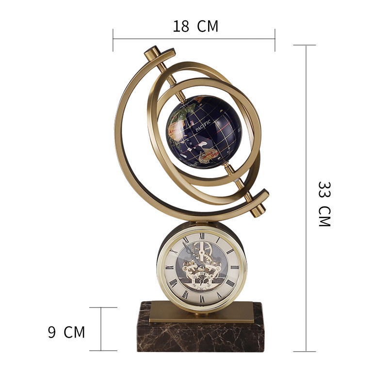 轻奢办公室摆件客厅桌面电视柜装饰品北欧创意地球仪乔迁毕业礼品- 好物云集