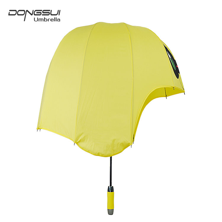 厂家创意个性晴雨伞长柄头盔伞成人儿童伞防紫外线伞可定制LOGO