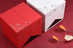 云南普洱茶礼盒 双向翻盖包装设计-小鬼不吃鱼