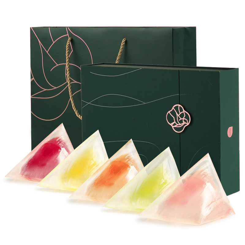 端午节燕窝粽子礼盒 水晶透明粽子包装 即食网红冰凌粽礼盒定制