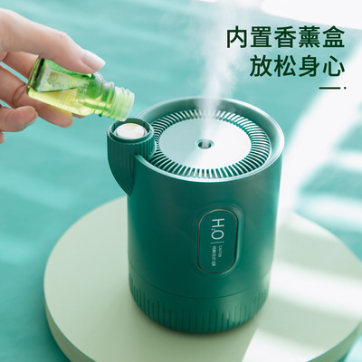 创意迷USB仙人掌加湿器便携式充电香薰办公氛围灯雾化器