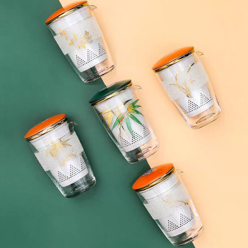 多彩旅行茶具套装便携包 户外功夫茶具泡茶快客杯一壶三杯