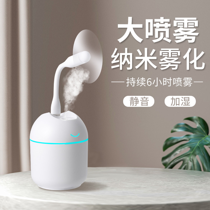 現貨加濕器家用小型桌面臥室車載USB大容量霧化器香薰小夜燈