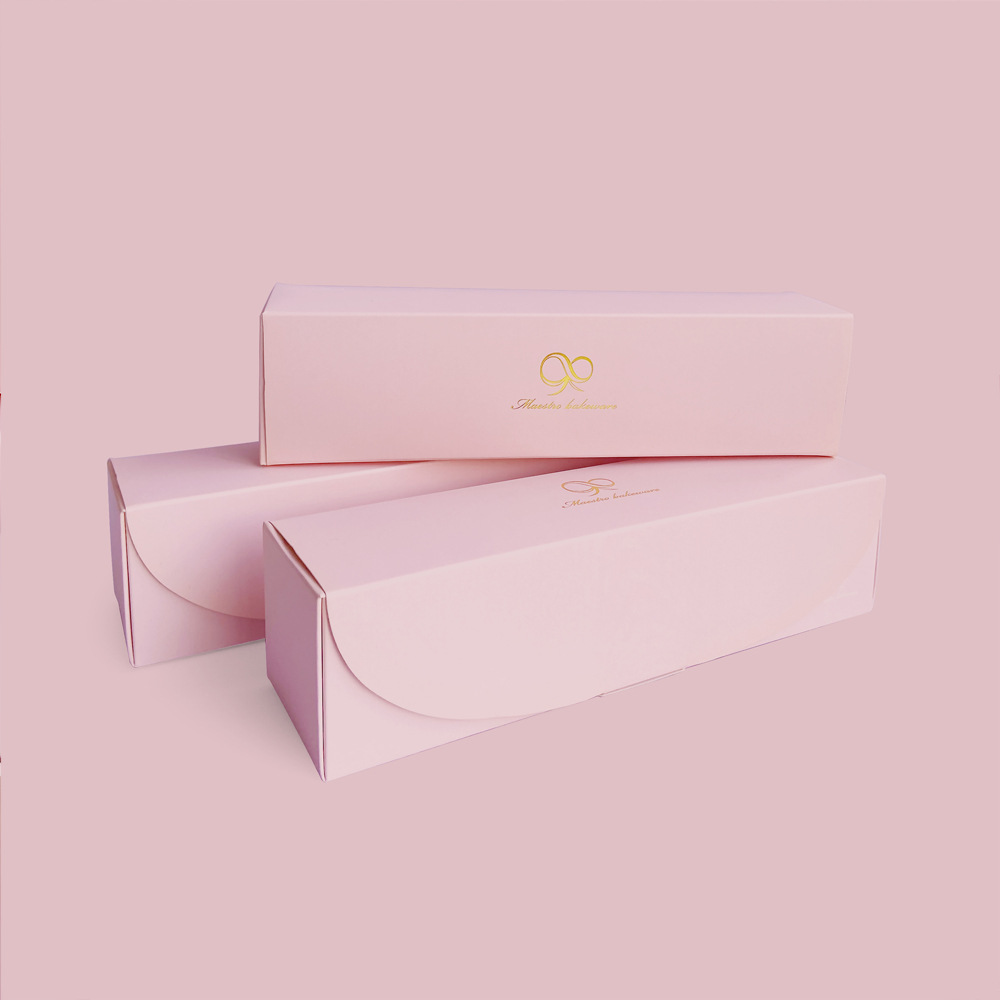 创意弹力开口通用小礼盒 粉红色纸卡盒定制 现货支持定制包装盒彩盒