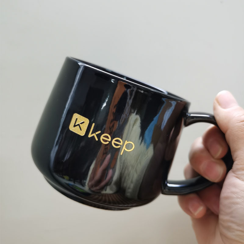 創(chuàng)意北歐風黑極光馬克杯陶瓷杯簡約杯子高級咖啡杯家用水杯禮品