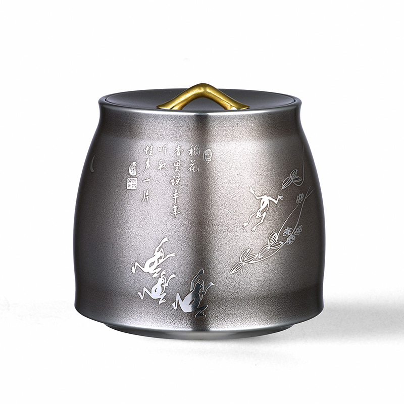 高端純錫茶葉金屬錫罐 食品真空密封罐 純錫茶具工藝品
