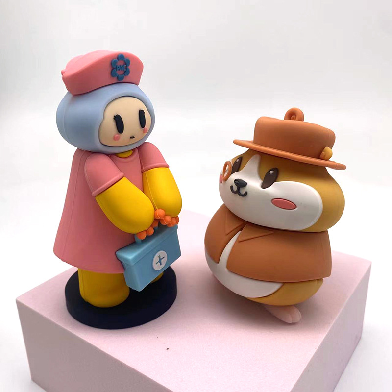 PVC软胶卡通创意公仔摆件盲盒手办可爱公仔展会礼品手办