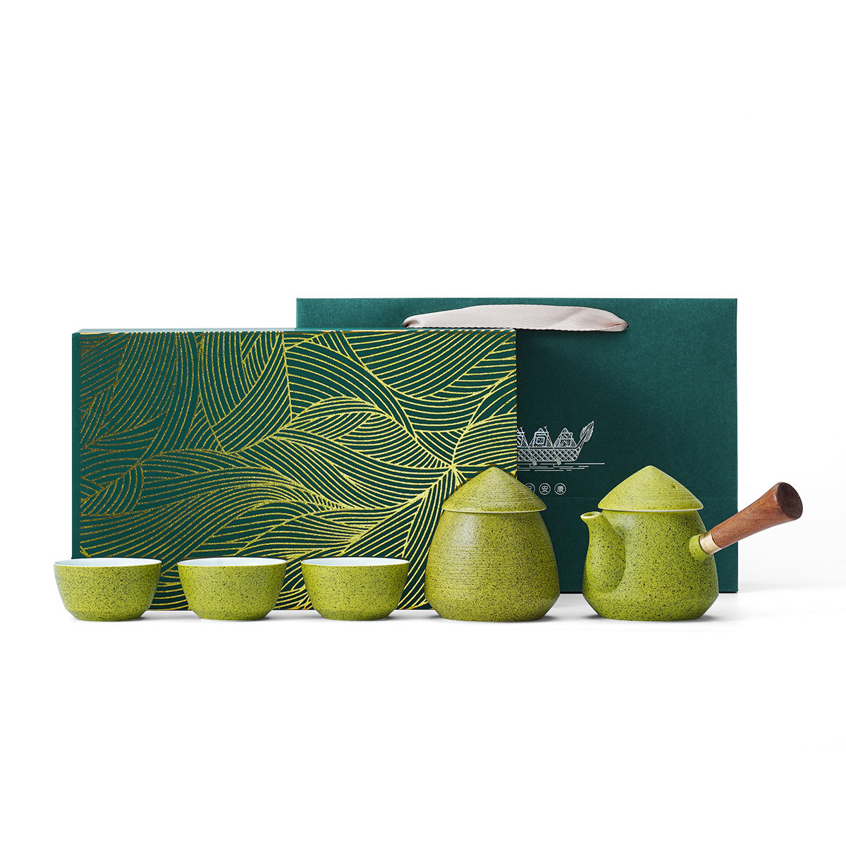 端午節(jié)伴手禮茶具套裝創(chuàng)意禮品一壺四杯商務(wù)禮品套裝銀行活動禮品